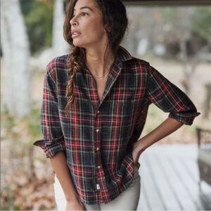 Frank and Eileen Eileen Red and Black Plaid Shirt